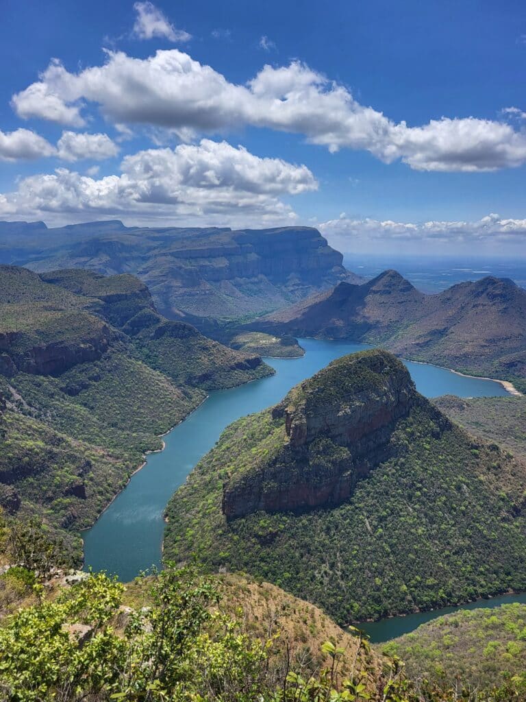 Blyde river uitzichtpunt op de panorama route in Zuid Afrika
