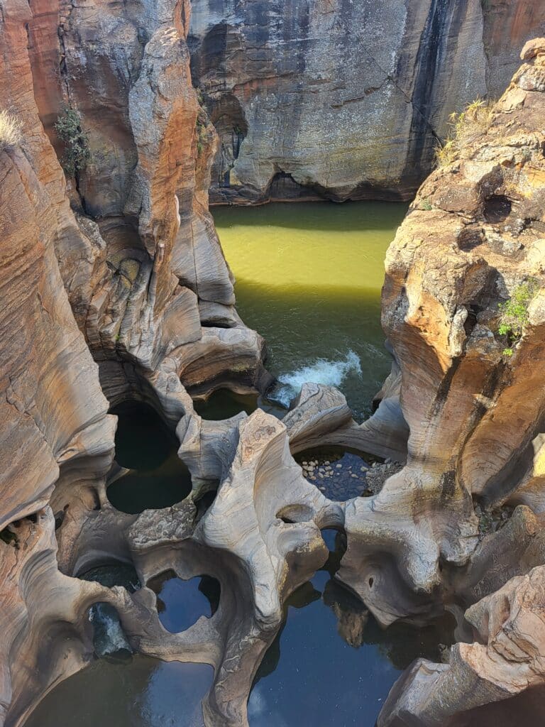 Potholes op de panorama route in Zuid Afrika