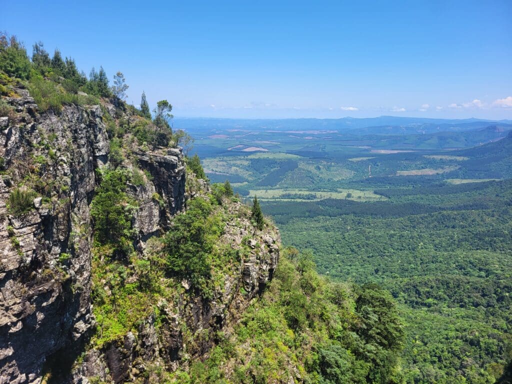 Gods Window met uitzicht op het lowveld op de panorama route in Zuid Afrika