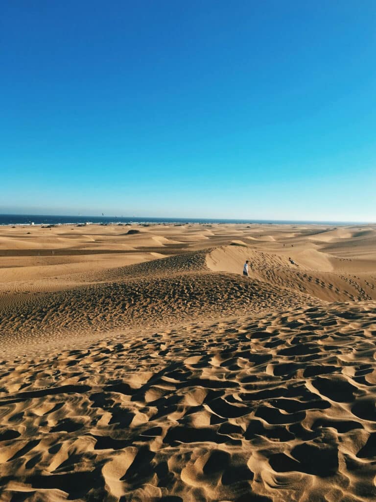 De duinen aan de kust op Gran Canaria