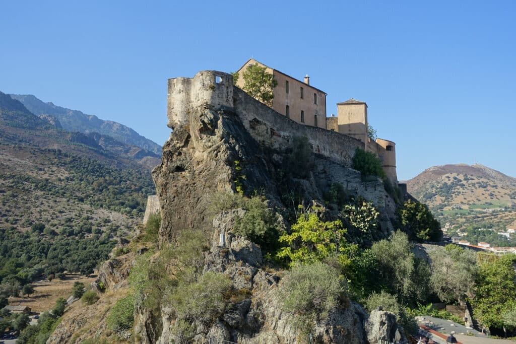 Burcht bij Corte op Corsica